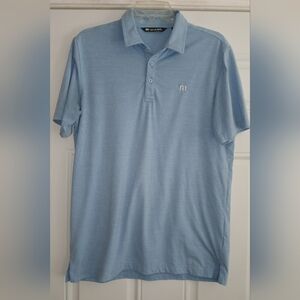 Travis Mathew Polo Shirt Mens Medium Blue